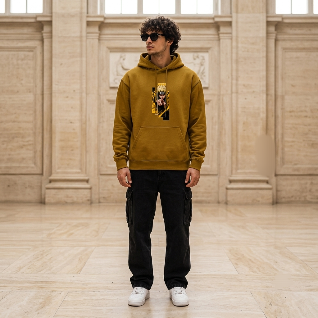 Naruto Anime Graphic Oversized Hoodie