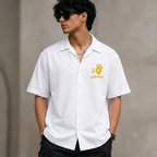 Premium Black Oversized Cotton Shirt – 240 GSM