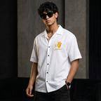 Premium Black Oversized Cotton Shirt – 240 GSM