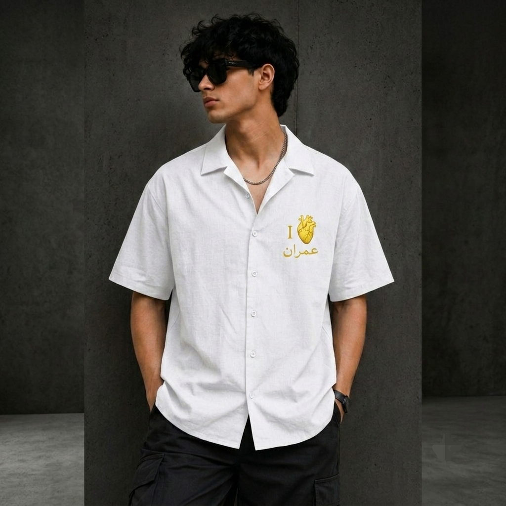 Imran Signature- Oversized Cotton Shirt