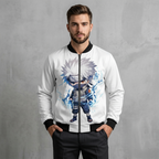 Anime Bomber Jacket – Premium Printed Fleece