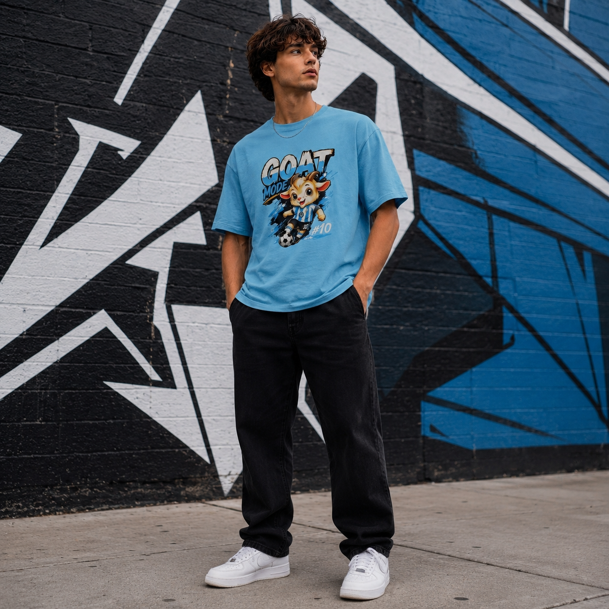 GOAT Mode Graphic  Classic Crew T-Shirt