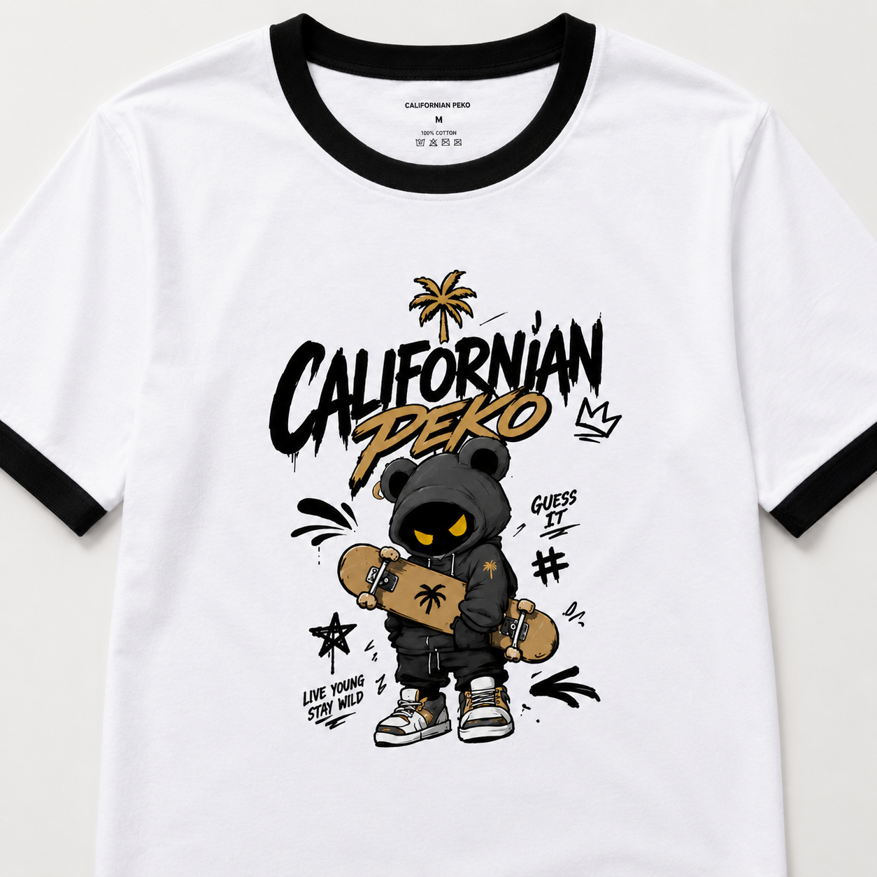 California Peko Graphic Ringer T-Shirt