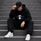 Cute Panda Music Oversized Hoodie