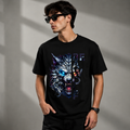Alpha Wolf Printed Cotton T-Shirt