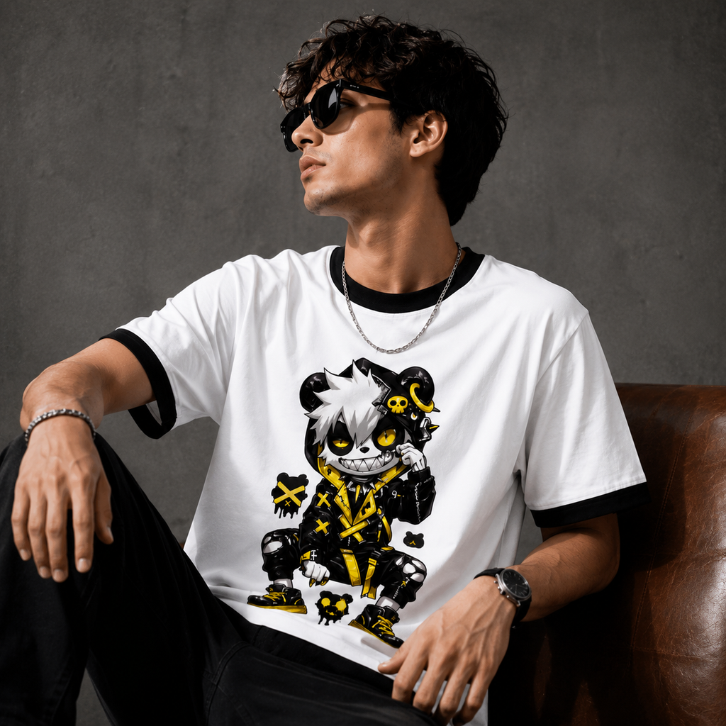 Panda Streetwear  Ringer T-Shirt