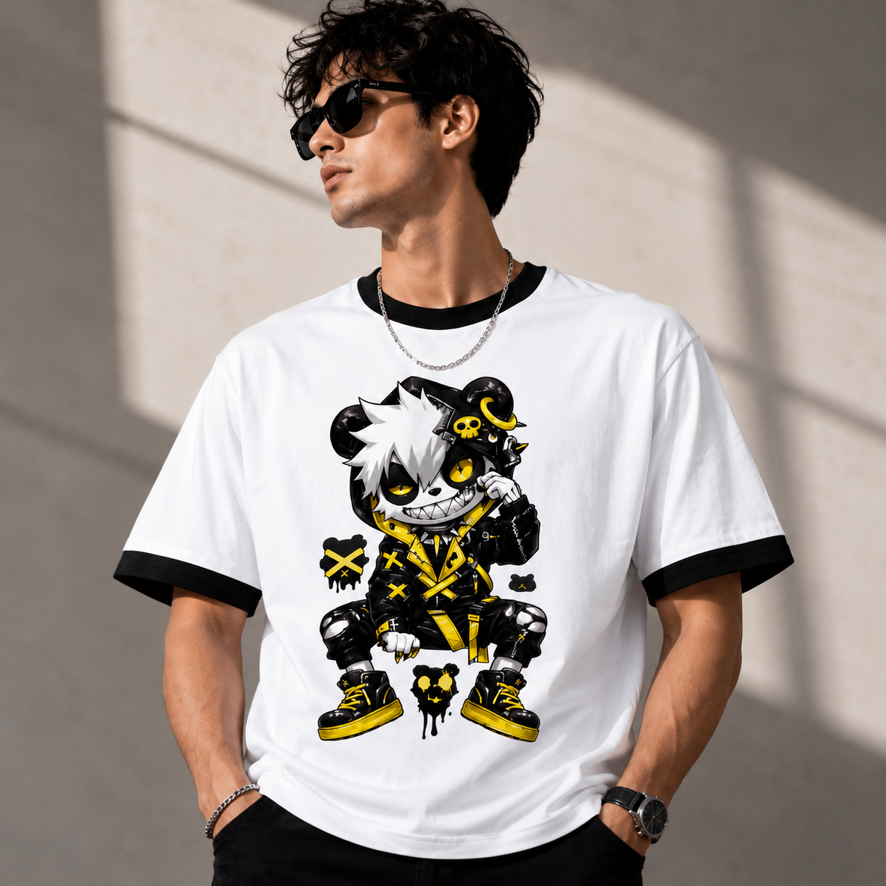 Panda Streetwear  Ringer T-Shirt