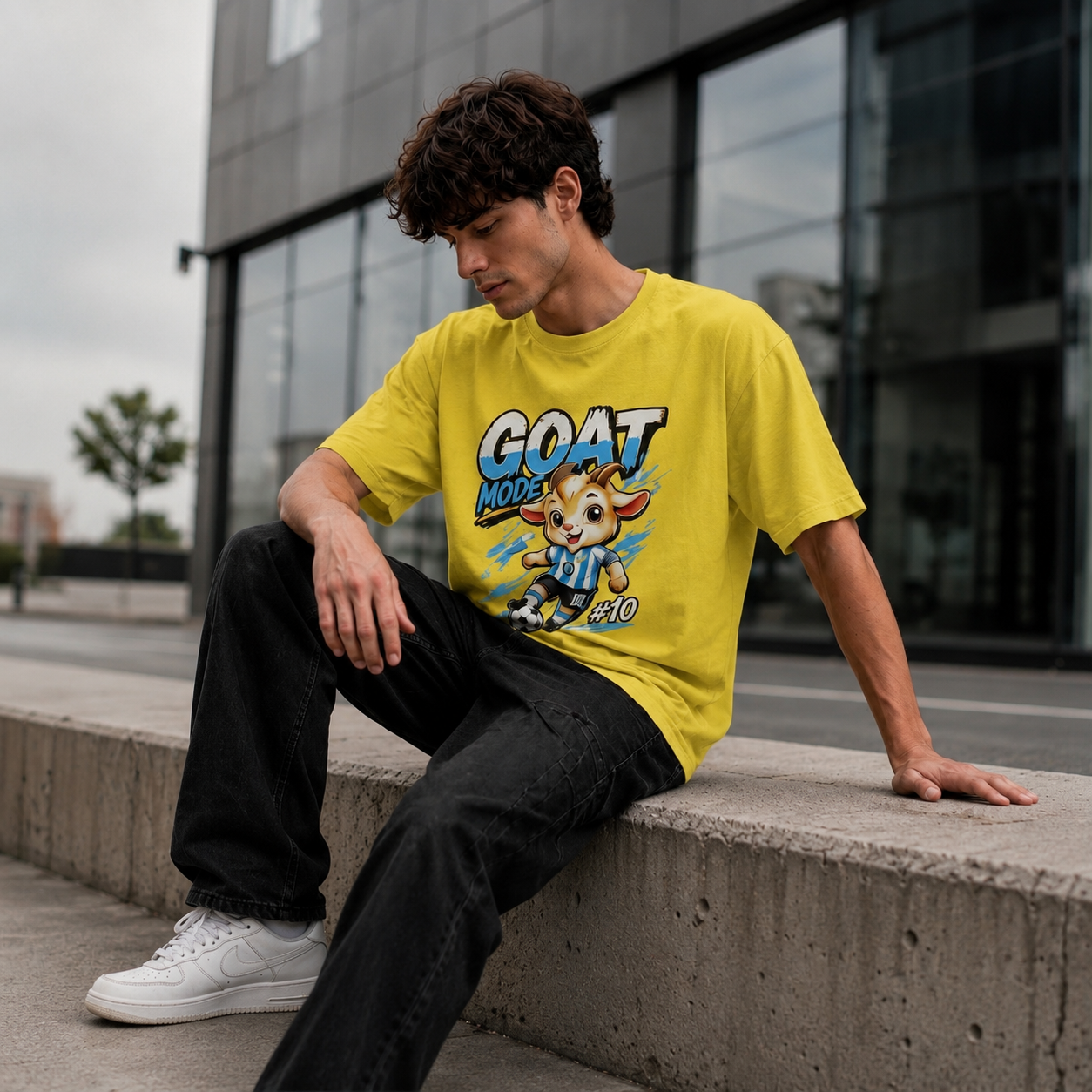 GOAT Mode Graphic  Classic Crew T-Shirt