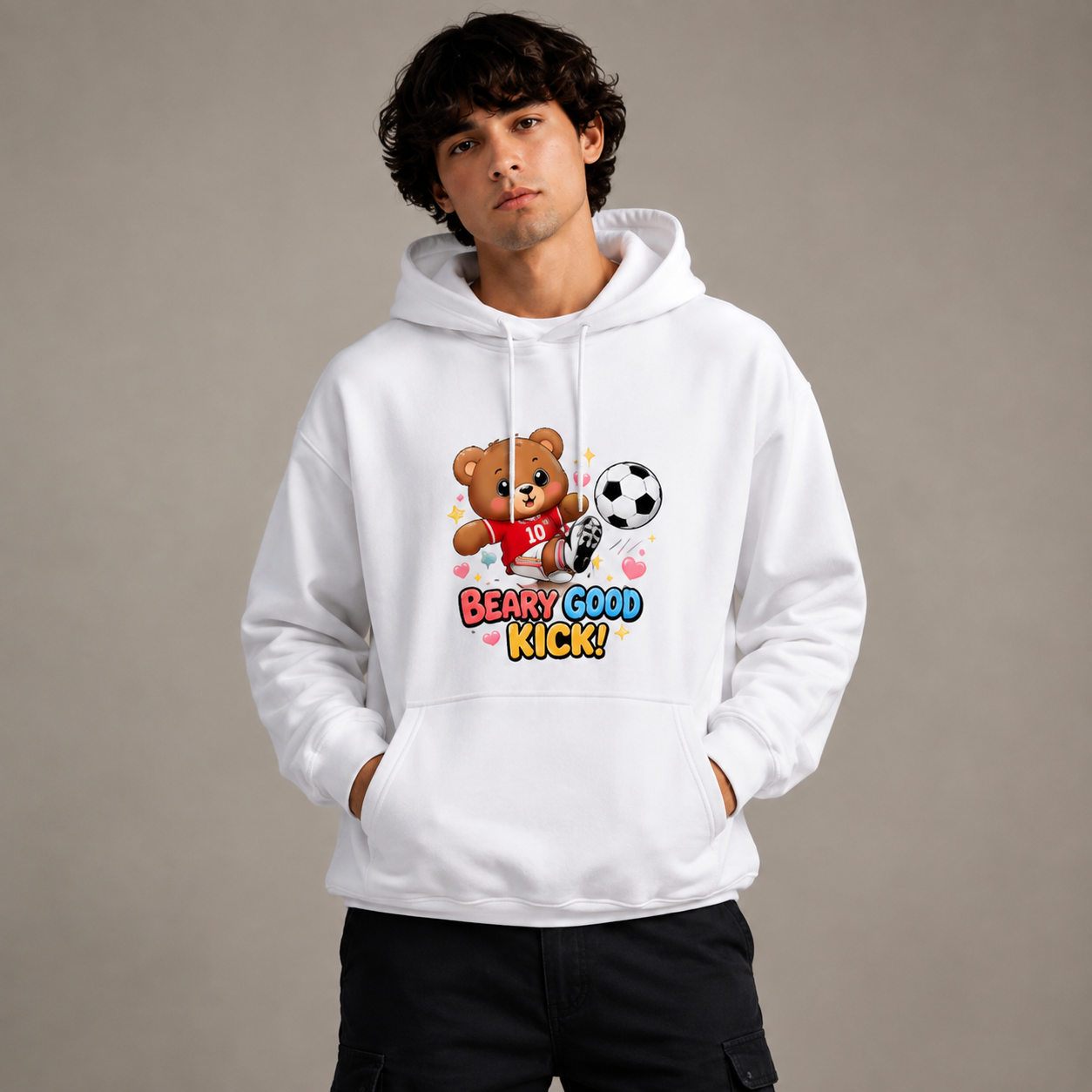 Beary Good Kick Oversized Hoodie