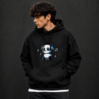 Cute Panda Music Oversized Hoodie