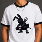 Shadow Ninja Bunny Ringer T-Shirt
