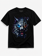 Alpha Wolf Printed Cotton T-Shirt