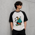 Oversized Panda Graphic T-Shirt