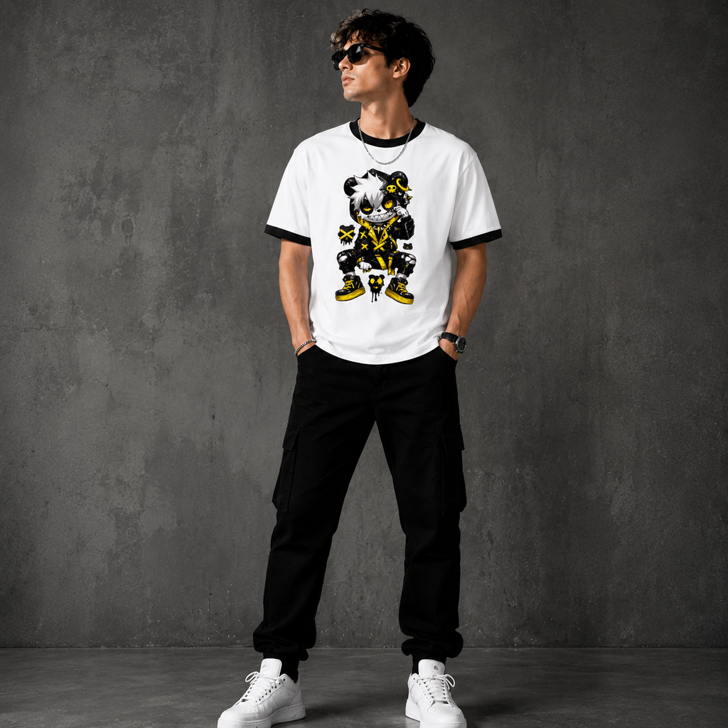 Panda Streetwear  Ringer T-Shirt
