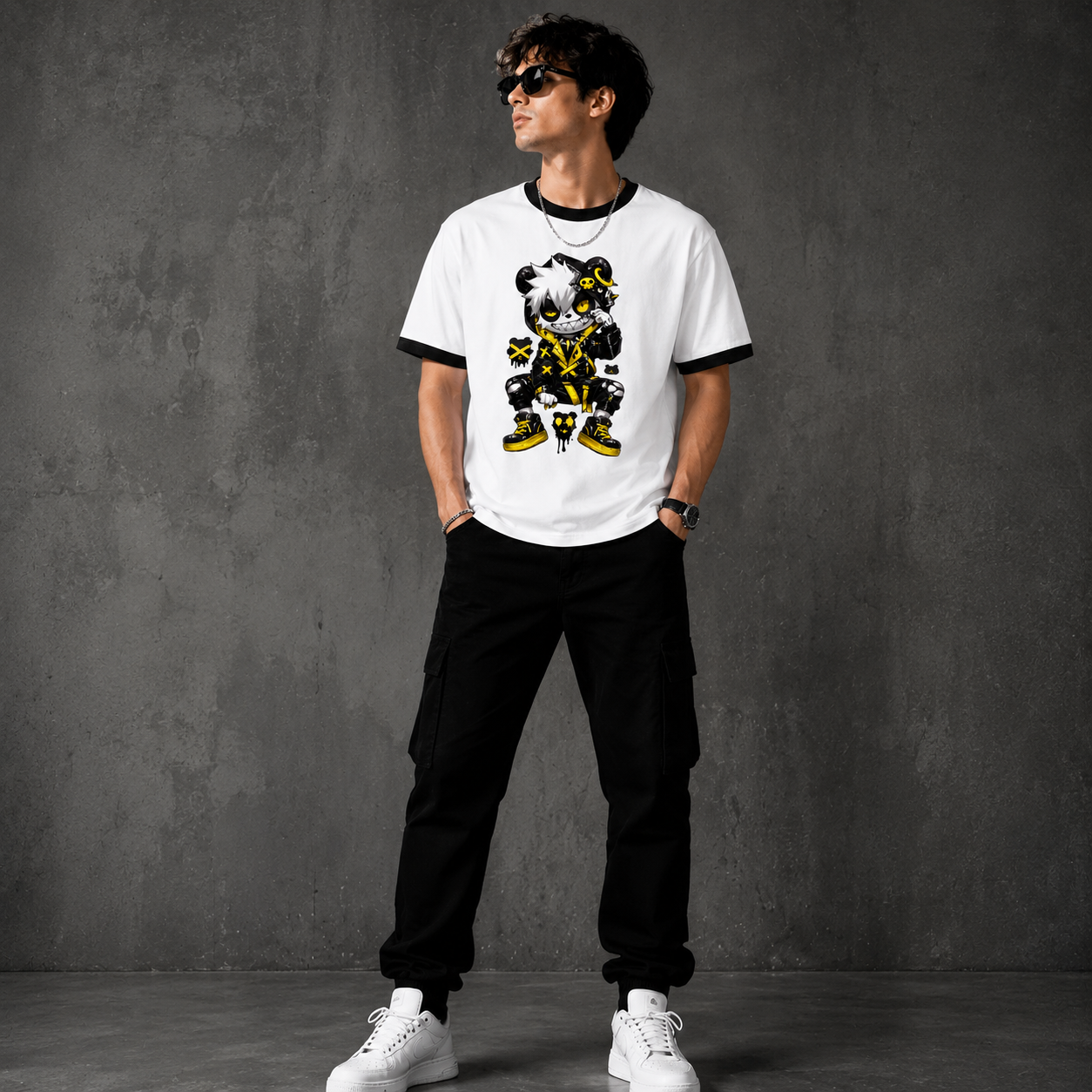 Panda Streetwear  Ringer T-Shirt