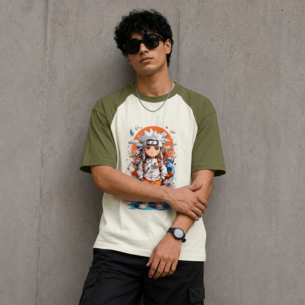 Naruto Chibi Graphic Oversized T-Shirt