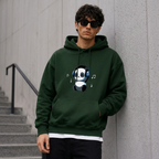 Cute Panda Music Oversized Hoodie