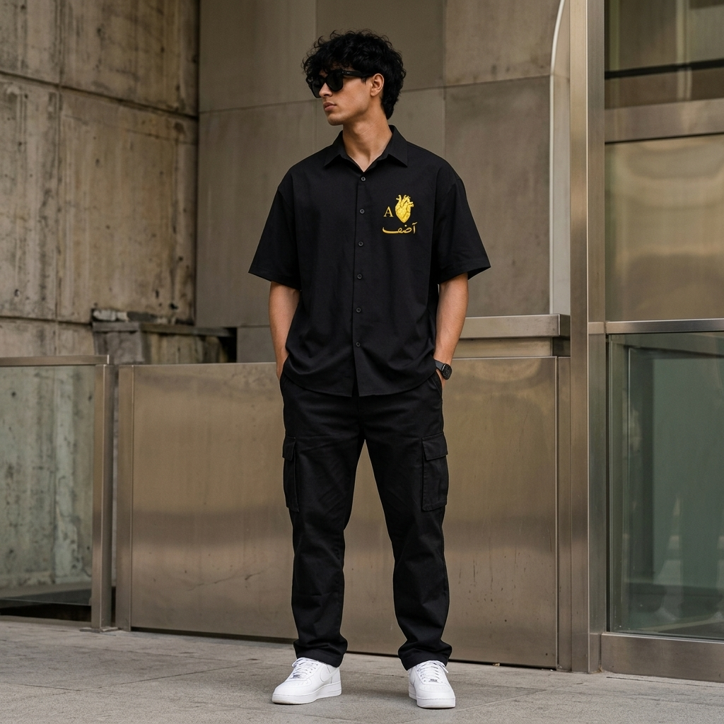 Ashif Signature- Oversized Cotton Shirt – 240 GSM