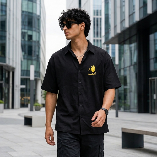 Ashif Signature- Oversized Cotton Shirt – 240 GSM