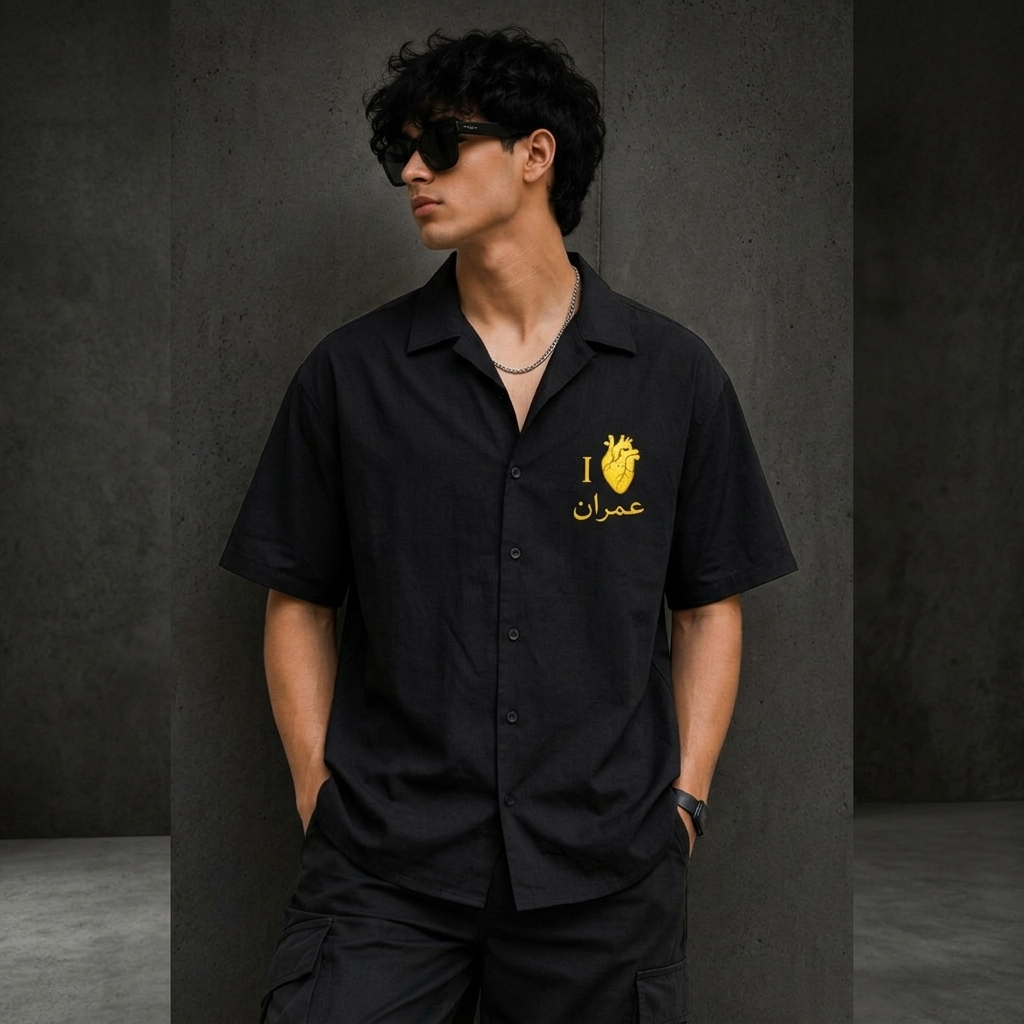 Imran Signature- Oversized Cotton Shirt