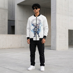 Anime Bomber Jacket – Premium Printed Fleece