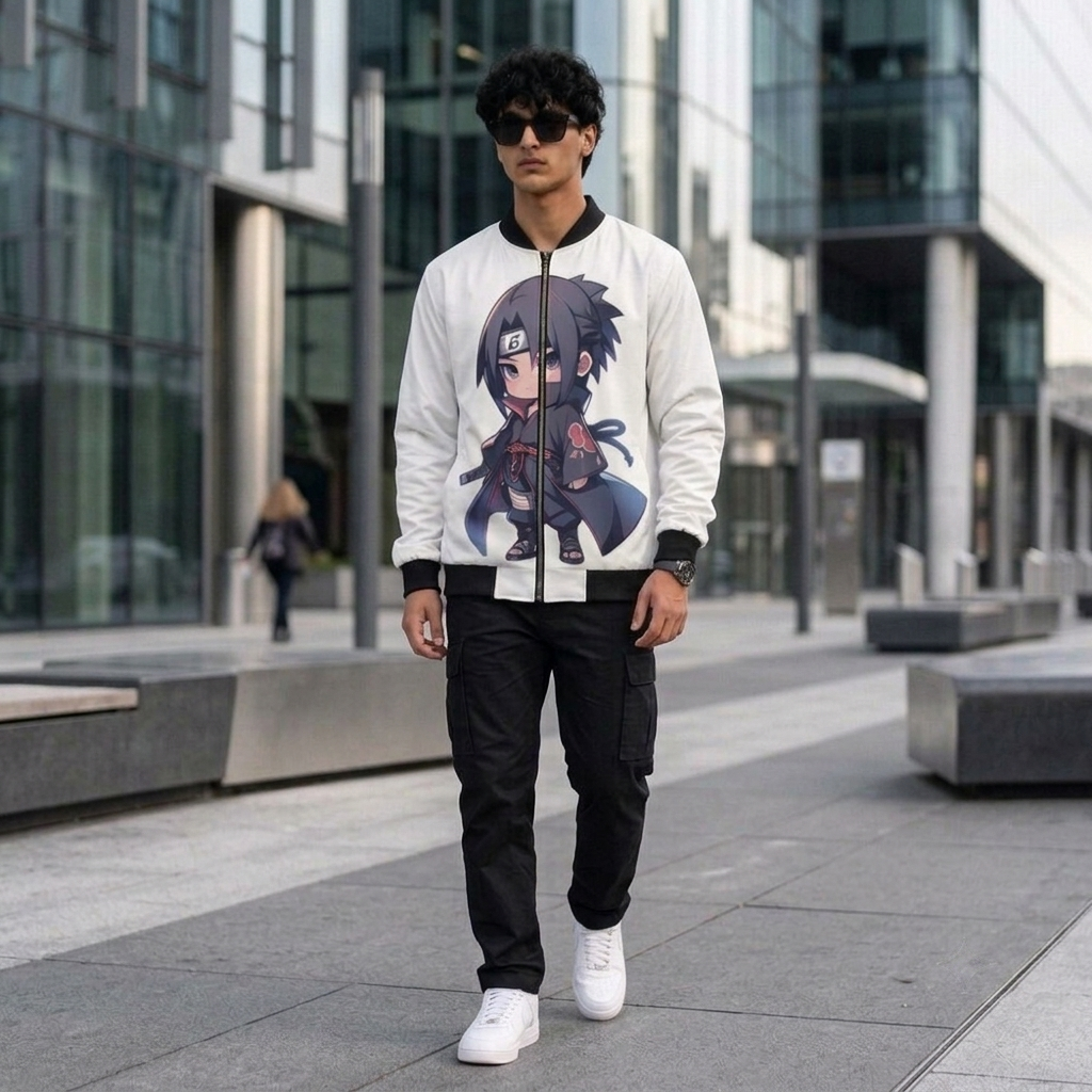 Anime Graphic AOP Bomber Jacket – Unisex